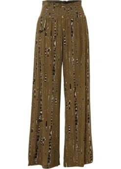 Pantalon Palazzo à Imprimé Batik -Mode Femme 23054532 UH8iSepl