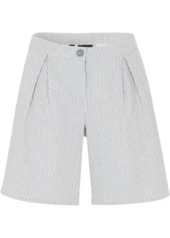 Short En Crépon De Coton Avec Taille Confortable Ajustable