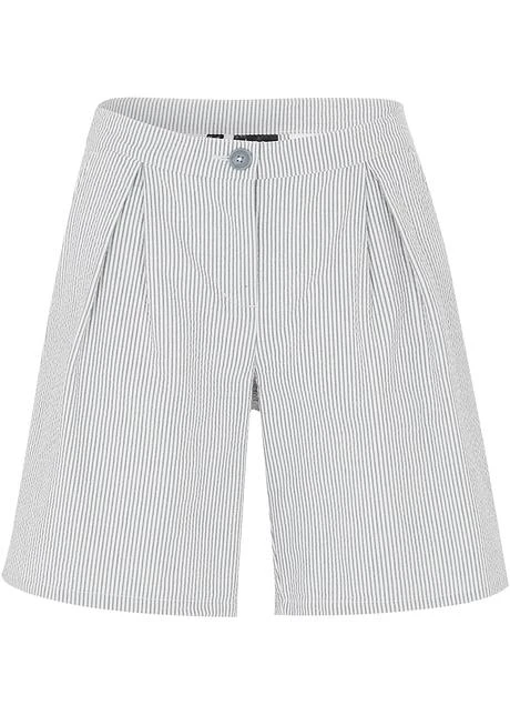 Short En Crépon De Coton Avec Taille Confortable Ajustable 1 Short En Crépon De Coton Avec Taille Confortable Ajustable