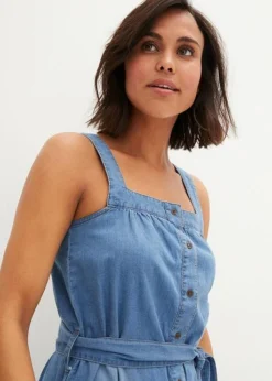 Robe En Jean Estivale Avec Ceinture -Mode Femme 23062965 Sb0Bd3e2