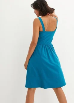 Robe En Jersey Coton Longueur Genou Avec Poches -Mode Femme 23063763 dE4KewzP