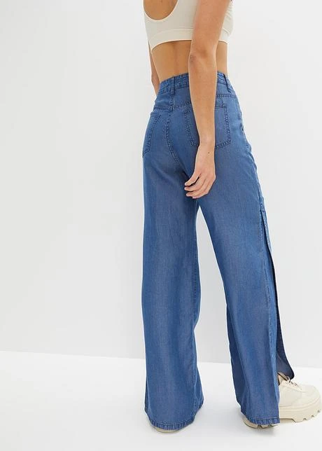 Rainbow Jean Large Avec Fente En Lyocell 3 Rainbow Jean Large Avec Fente En Lyocell – Image 3