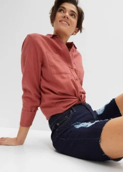 Rainbow Bermuda En Jean Avec Effets Destroy -Mode Femme 23064259 JIjQgfld