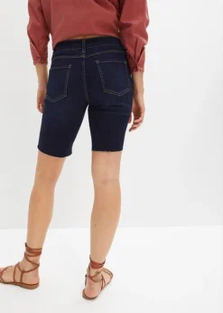 Rainbow Bermuda En Jean Avec Effets Destroy -Mode Femme 23064262 LtPuRK8u