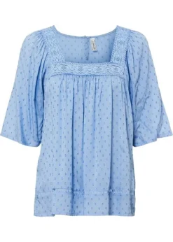 Rainbow Blouse Transparente à Dentelle Crochet