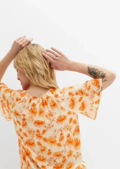 Tunique En Viscose Avec Manches Papillon -Mode Femme 23069001 mCb8U1Kq