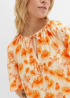 Tunique En Viscose Avec Manches Papillon -Mode Femme 23069007 tcMrhjTV