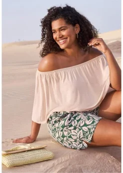 Short En Jersey Imprimé Avec Poches Et Taille Confortable -Mode Femme 23071686 vaTLmo2g