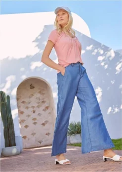 Rainbow Jean Large Avec Fente En Lyocell 13 Rainbow Jean Large Avec Fente En Lyocell -Mode Femme 23074086 9LHSQW19