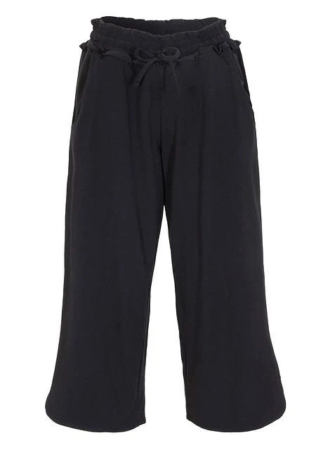 Jupe-culotte Large En Jersey De Coton, Longueur 3/4 Avec Ceinture Confort 1 Jupe-culotte Large En Jersey De Coton, Longueur 3/4 Avec Ceinture Confort