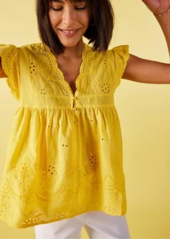 Blouse Ample à Dentelle -Mode Femme 23079162 UhQ2r2Ip