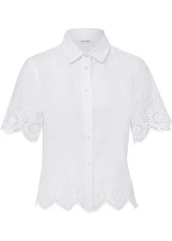 Chemisier à Broderie Ajourée