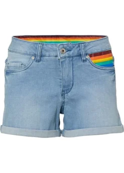 Rainbow Short En Jean Pride Avec Détail Drapeau