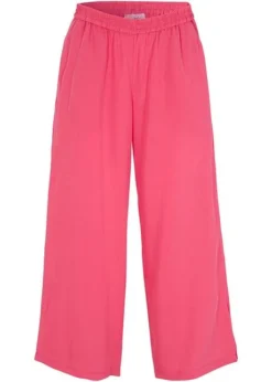 Pantalon Avec Taille Confortable Et Fente à La Base, En Lyocell