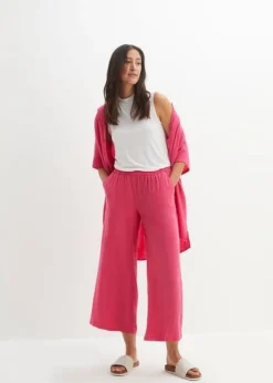 Pantalon Avec Taille Confortable Et Fente à La Base, En Lyocell -Mode Femme 23086005 UX5QmCkS