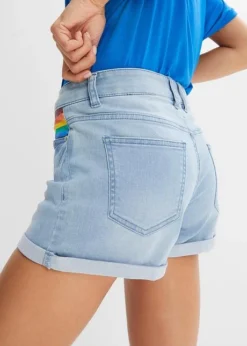 Rainbow Short En Jean Pride Avec Détail Drapeau -Mode Femme 23094692 UrFYCtfF