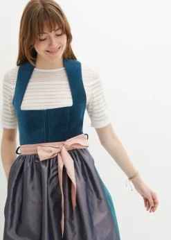 Dirndl Avec Velours En Longueur Midi (Ens. 2 Pces.) -Mode Femme 23095521 r7JdSs2M