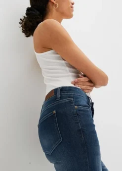 Jean Confort-stretch Avec Fente, 7/8 -Mode Femme 23095945 bGvdz7Zd