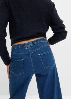 Jean Stretch Avec Taille Confortable Et Jambes Extra Larges 16 Jean Stretch Avec Taille Confortable Et Jambes Extra Larges -Mode Femme 23096606 dA8CP9Ne