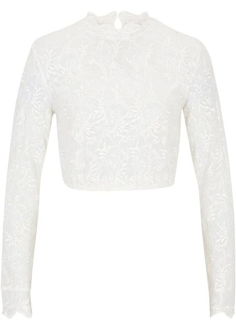 Blouse Dirndl En Dentelle, Manches Longues 1 Blouse Dirndl En Dentelle, Manches Longues