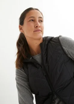 Gilet Long Matelassé Sans Manches Ultra-léger Avec Pochon -Mode Femme 23099629 oSdp3ufd