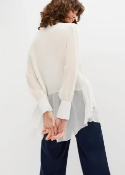 Blouse Manches Longues Avec Lavallière -Mode Femme 23100019 Sy3hPRbJ