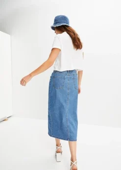 Rainbow Jupe En Jean Longue Avec Fente -Mode Femme 23100139 44uAmJBW