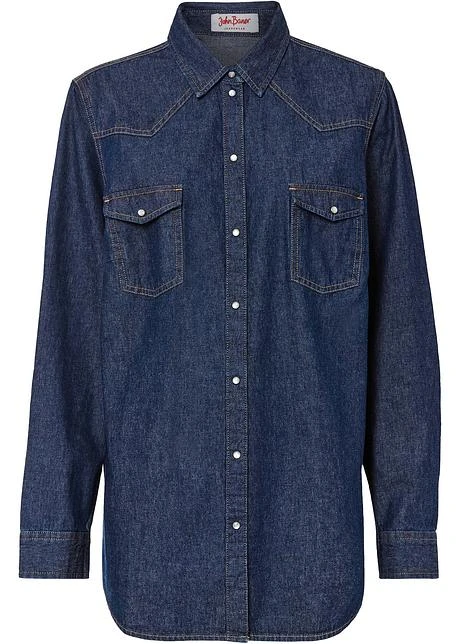 Chemise En Jean Manches Longues 7 Chemise En Jean Manches Longues – Image 7