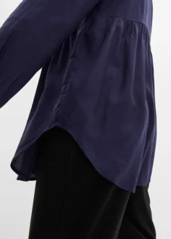 Chemisier Long En Viscose Avec Patte De Boutonnage -Mode Femme 23105228 CNU9tfPn