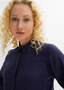 Chemisier Long En Viscose Avec Patte De Boutonnage -Mode Femme 23105231 uWsfgVaK