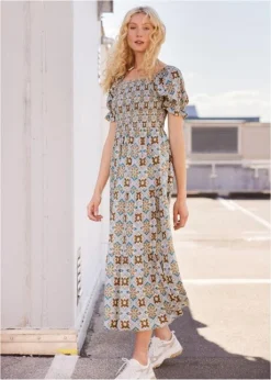 Rainbow Robe Longue Avec Smock -Mode Femme 23105939 NRtppAUT