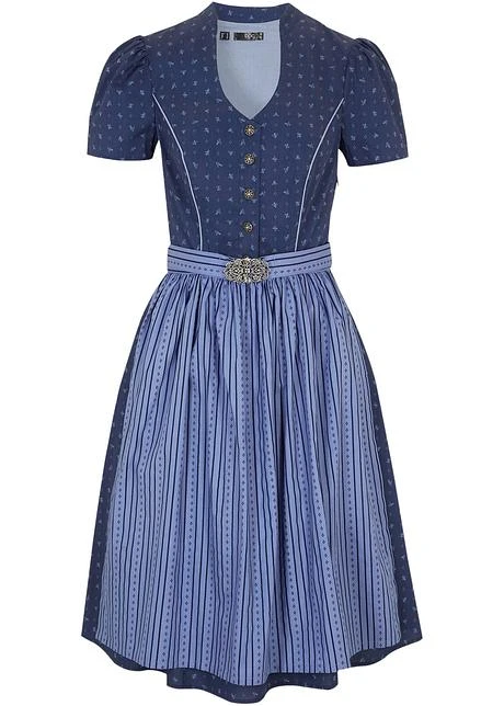 Robe Bavaroise Avec Tablier Longueur Genou (Ens. 2 Pces.) 7 Robe Bavaroise Avec Tablier Longueur Genou (Ens. 2 Pces.) – Image 7