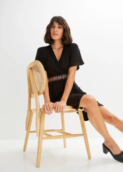 Robe En Jersey Avec Galon Décoratif -Mode Femme 23110298 zAZN2Lj3