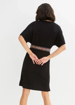 Robe En Jersey Avec Galon Décoratif -Mode Femme 23110307 kfCvCXC1