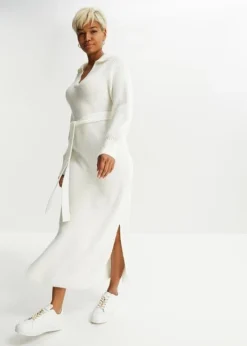 Rainbow Robe En Maille Col En V Et Ceinture (Ens. 2 Pces.) -Mode Femme 23112152 ugkMjHTC