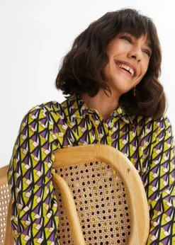 Robe Avec Imprimé Graphique -Mode Femme 23112806 C84ty3Cx