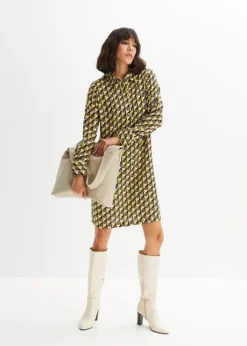 Robe Avec Imprimé Graphique -Mode Femme 23112813 go9j0BRE