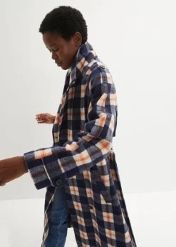 Manteau En Imitation Laine à Carreaux 12 Manteau En Imitation Laine à Carreaux -Mode Femme 23118320 ZU31tObL