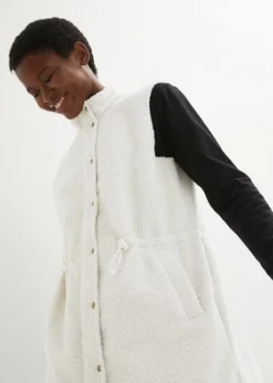 Gilet Sans Manches En Maille Peluche -Mode Femme 23118393 QXJbUPOy