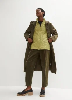 Parka Mi-saison 3 En 1 Avec Gilet Sans Manches Matelassé Léger -Mode Femme 23119037 iHa7vEjf