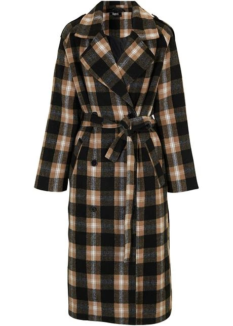 Manteau En Imitation Laine à Carreaux 8 Manteau En Imitation Laine à Carreaux – Image 8