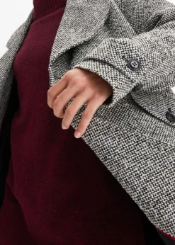 Manteau Poivre Et Sel -Mode Femme 23124404 nfzH2ljs