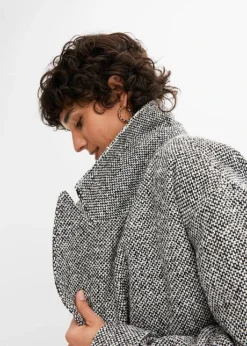 Manteau Poivre Et Sel -Mode Femme 23124407 xmEPP02V