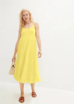 Robe Midi à Volants Et Bretelles Spaghetti 10 Robe Midi à Volants Et Bretelles Spaghetti -Mode Femme 23126343 eVjuTWuO