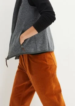 Gilet Sans Manches En Maille Avec Passepoil Contrastant -Mode Femme 23131993 82KMC7em