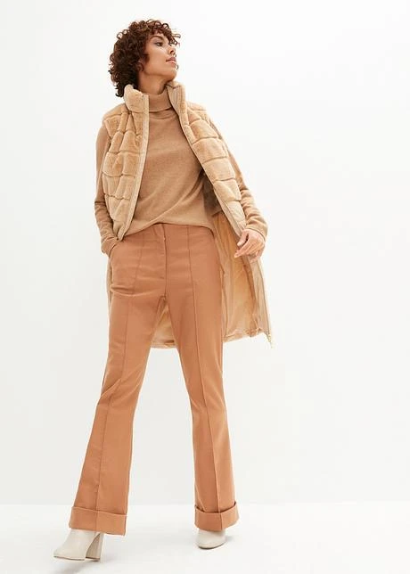 Gilet Long Sans Manches Matelassé Avec Empiècement En Synthétique 4 Gilet Long Sans Manches Matelassé Avec Empiècement En Synthétique – Image 4