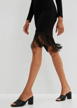 Robe Une épaule Avec Franges -Mode Femme 23139561 99qfFRpT