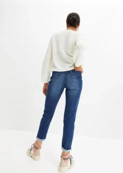 Jean Thermique Avec Intérieur Doux, Coupe Boyfriend -Mode Femme 23140764 09orn6BX