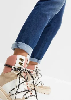 Jean Thermique Avec Intérieur Doux, Coupe Boyfriend -Mode Femme 23140769 ymPDLju9