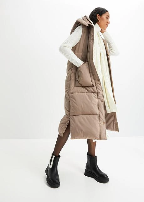 Veste Sans Manches Matelassée En Polyester Recyclé Avec Capuche Amovible 4 Veste Sans Manches Matelassée En Polyester Recyclé Avec Capuche Amovible – Image 4